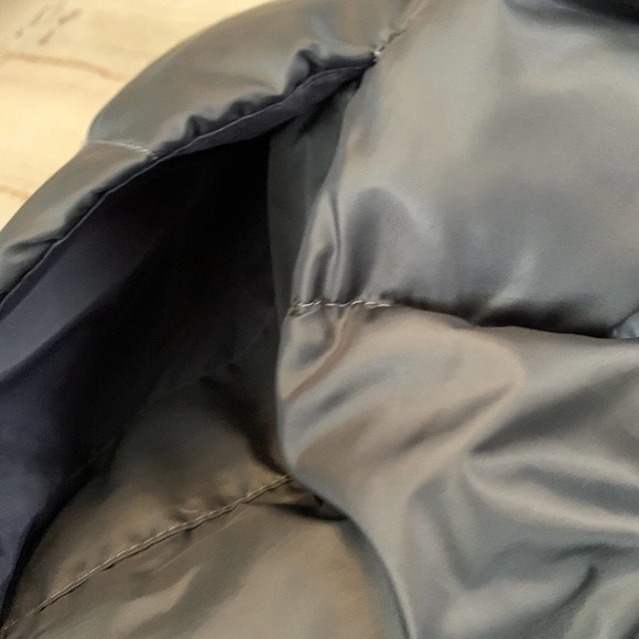 L.L. Bean Womens M Pink Grey Puffer Vest Full Zip Goose Down Pockets Reversible - Picture 10 of 10